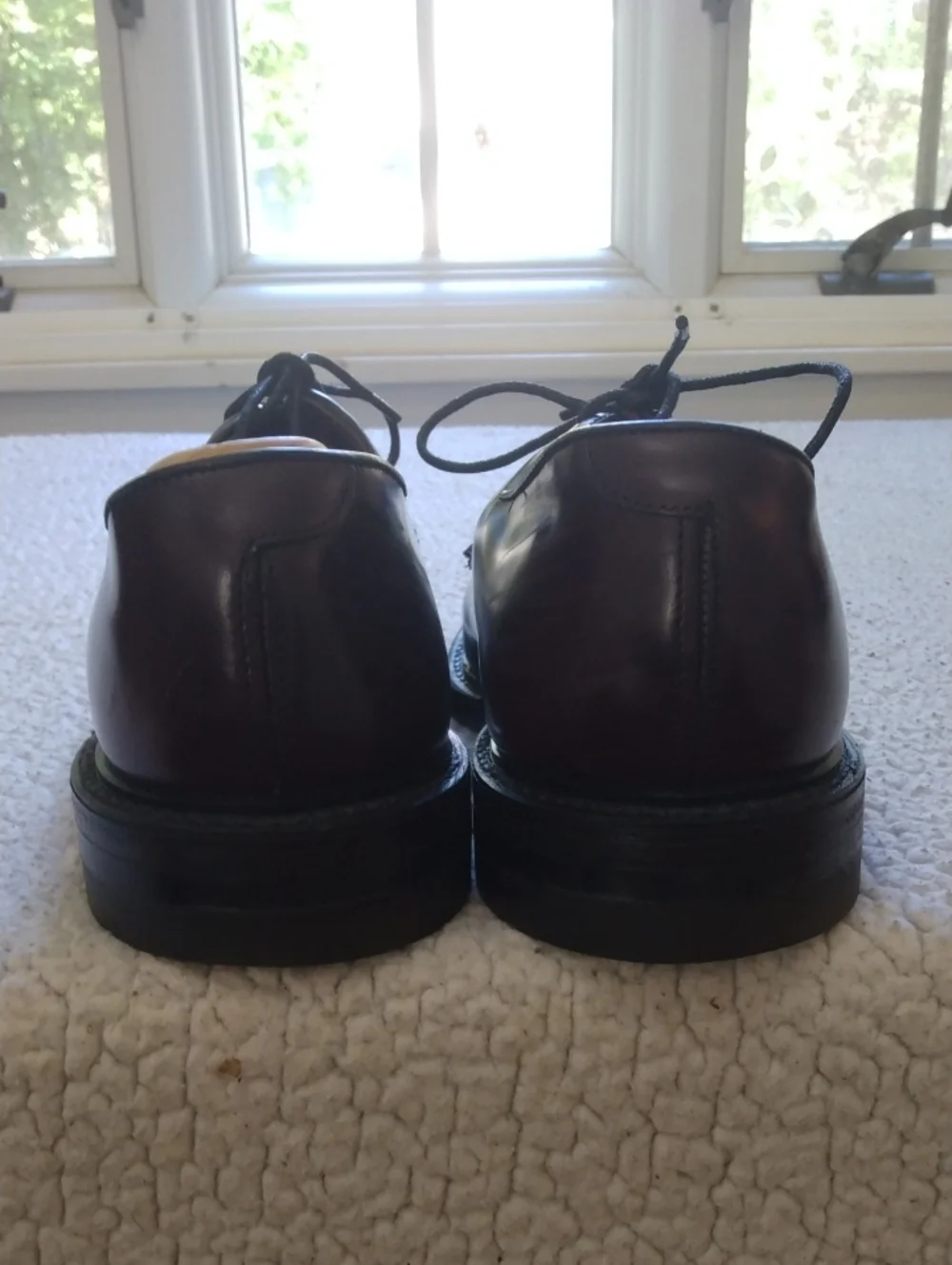 British Walkers Oxblood/Burgundy Leather Derby Shoes 10.5 D (Made in the USA)